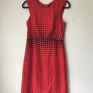 J. Crew black red polka dot cocktail dress SIZE 2